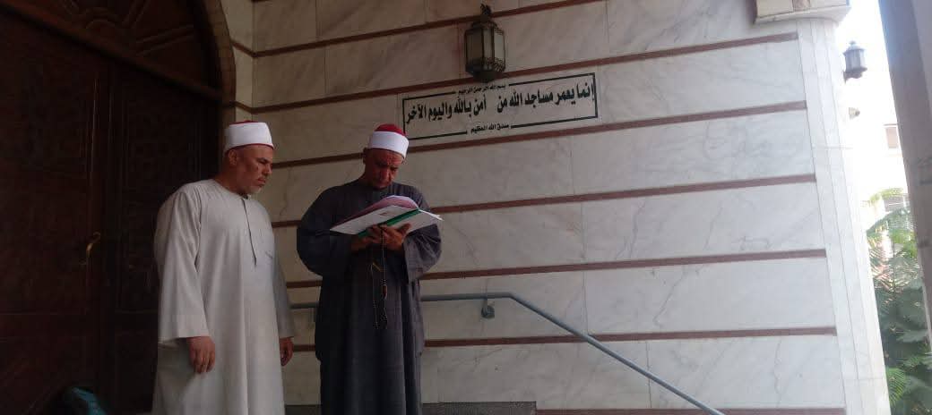 جوالات مفاجئة لمدير أوقاف الفيوم على المساجد لمتابعة أنضباط العمل