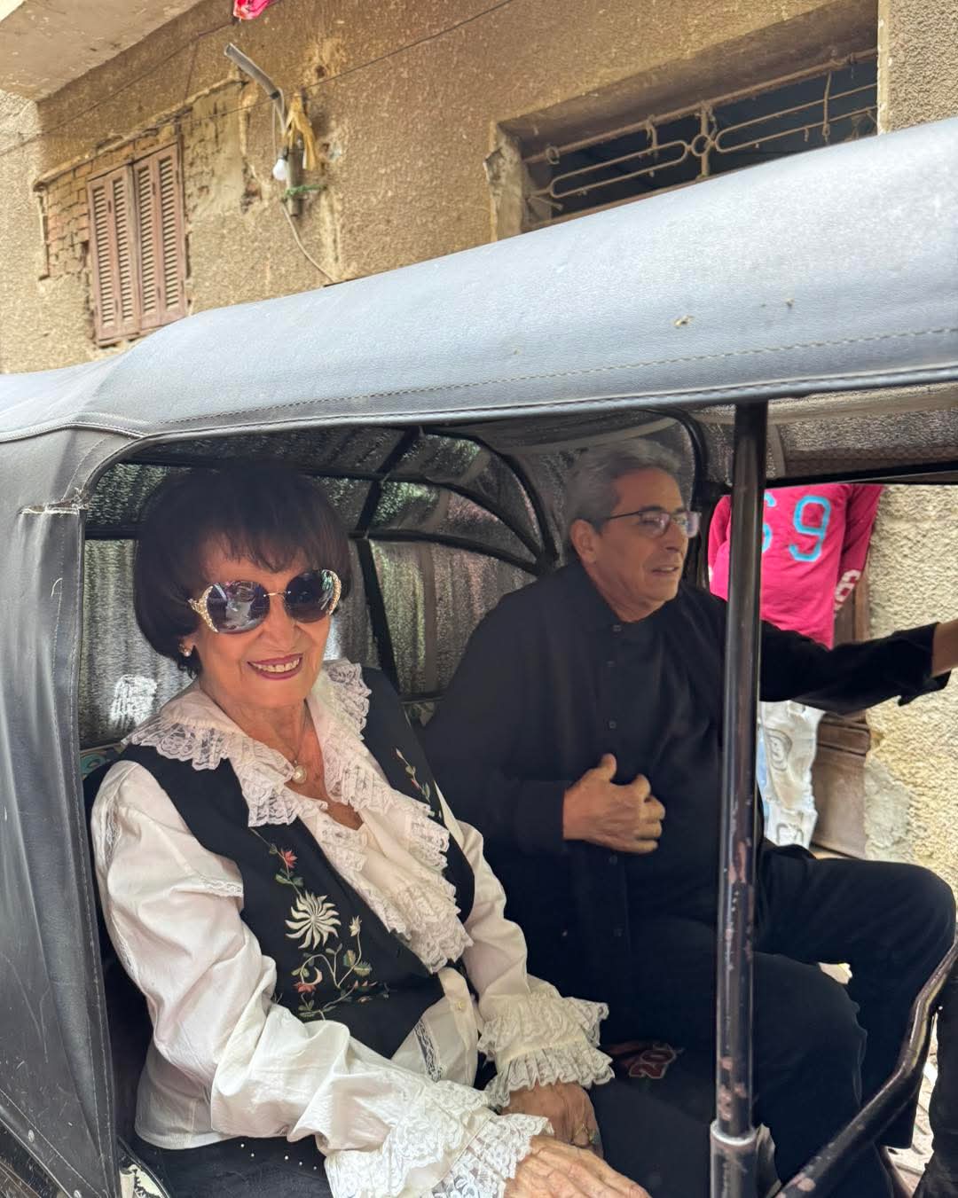 محمود سعد وسميرة أحمد من تصوير برنامج باب الخلق 