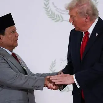 <strong>الرئيس الإندونيسي برابوو سوبيانتو والرئيس الأمريكي دونالد ترامب</strong>