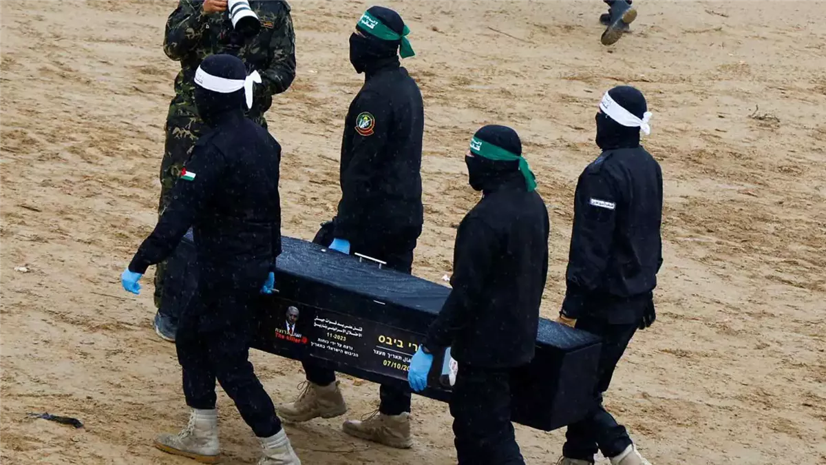 تسليم رفات جثامين الرهائن الإسرائيليين المحتجزين لدى حركة حماس في قطاع غزة