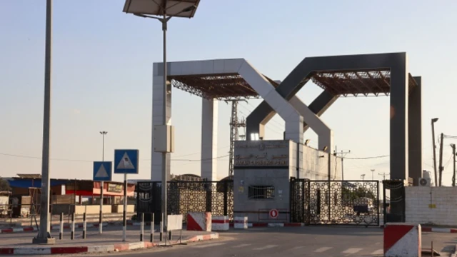 معبر رفح من الجانب الفلسطيني