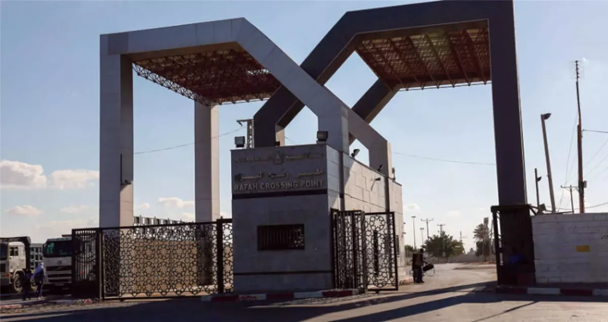 معبر رفح من الجانب الفلسطيني