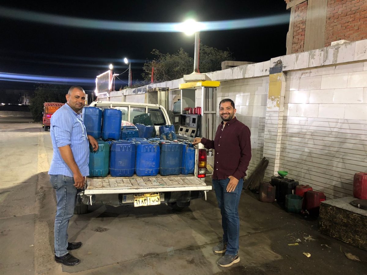 تموين الفيوم ضبط منشأة بدون ترخيص و440 لتر بنزين معبأة بجراكن مدعم محظور بيعه أو تداوله