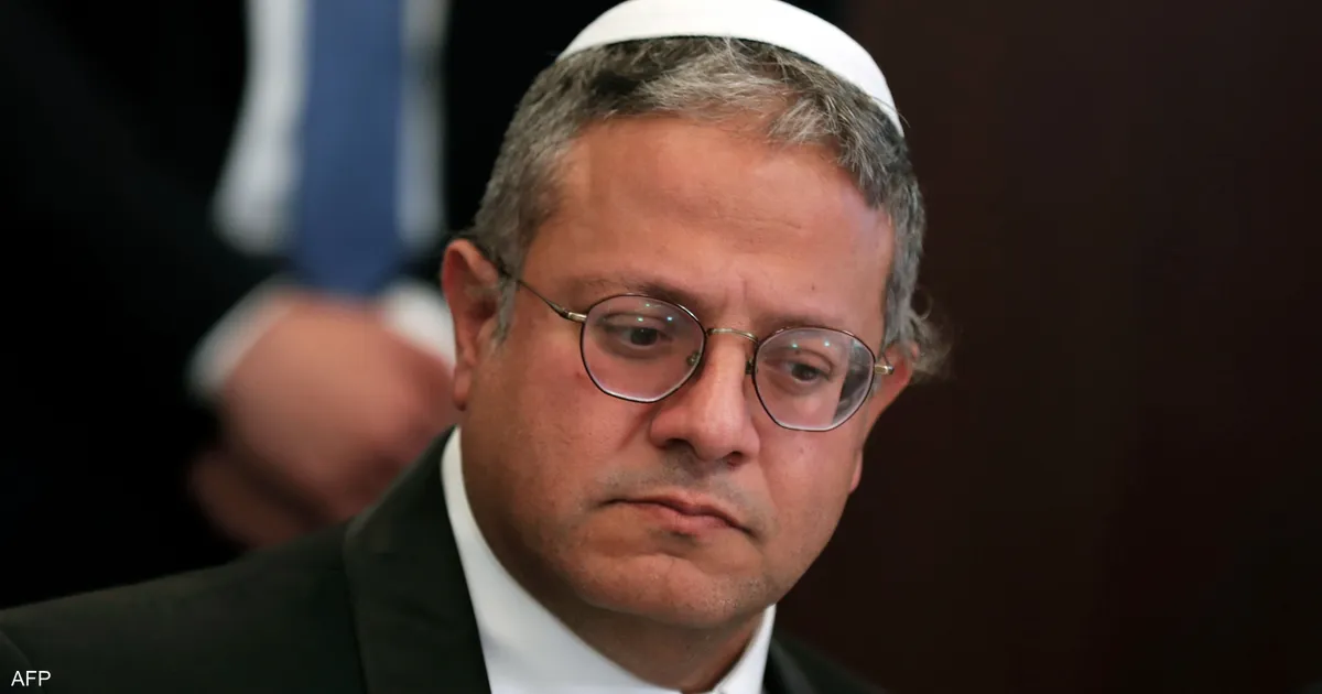 <strong>وزير الأمن القومي الإسرائيلي، إيتمار بن غفير</strong>
