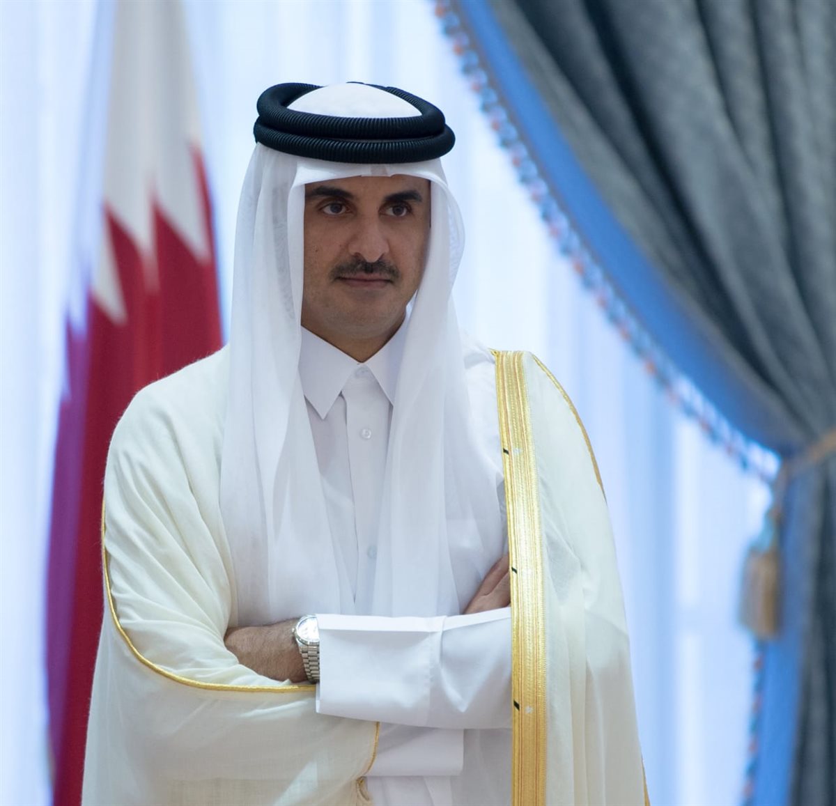 <strong>أمير دولة قطر، الشيخ تميم بن حمد آل ثاني</strong>