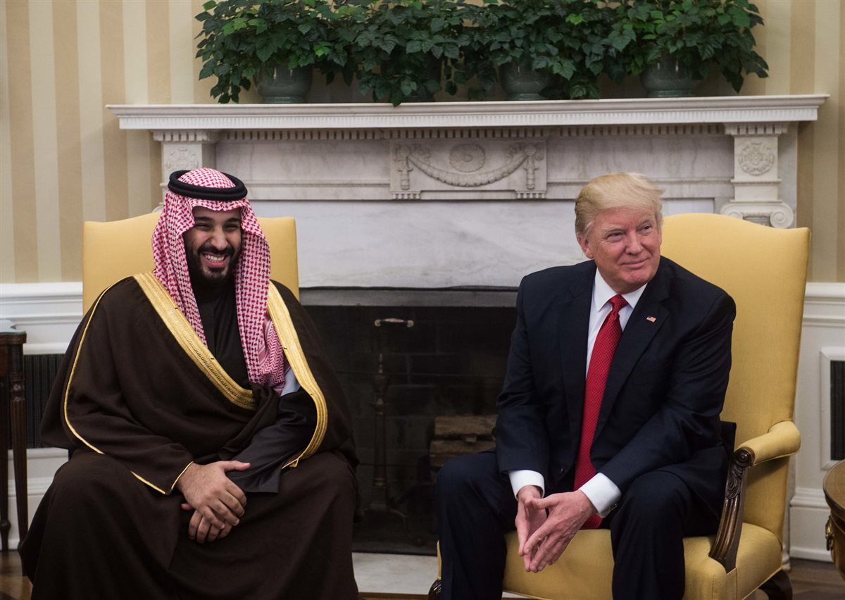 ترامب وولي العهد السعودي الأمير محمد بن سلمان