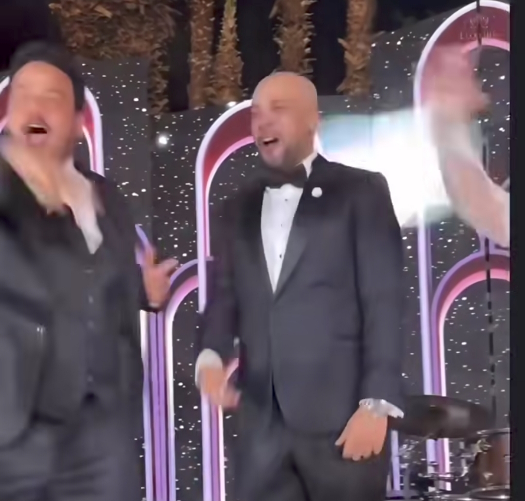 مصطفى غريب في حفل زفاف حاتم صلاح 