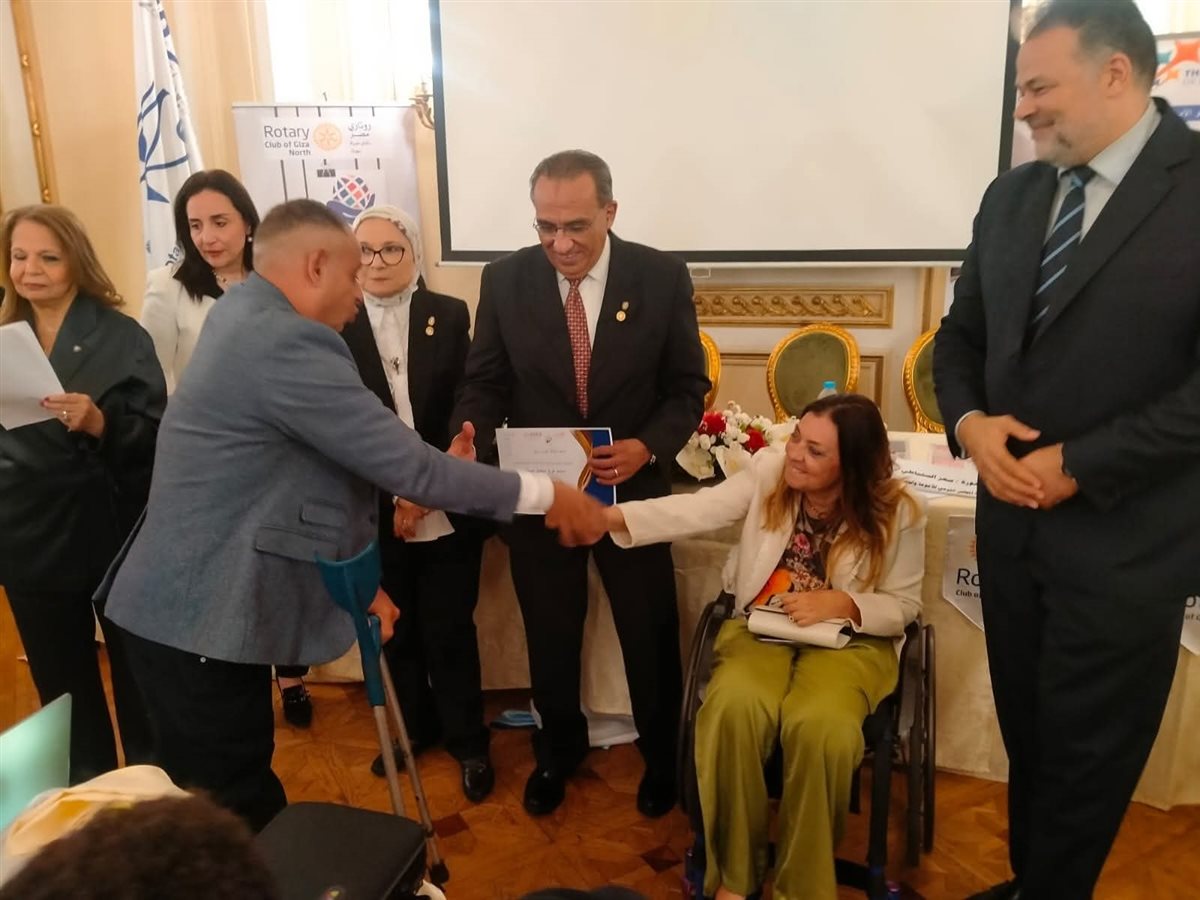 تكريم المنتخب المصري للكراسي المتحركة
