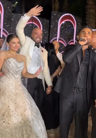 أحمد سعد في حفل زفاف حاتم صلاح 