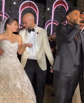 أحمد سعد في حفل زفاف حاتم صلاح 