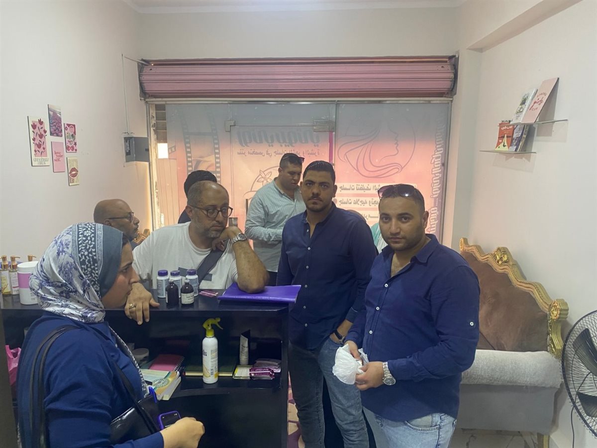 تموين الفيوم غلق وتشميع ٣ مراكزعلاج طبيعي وعناية بالبشرة لمزواله النشاط بدون ترخيص<br>