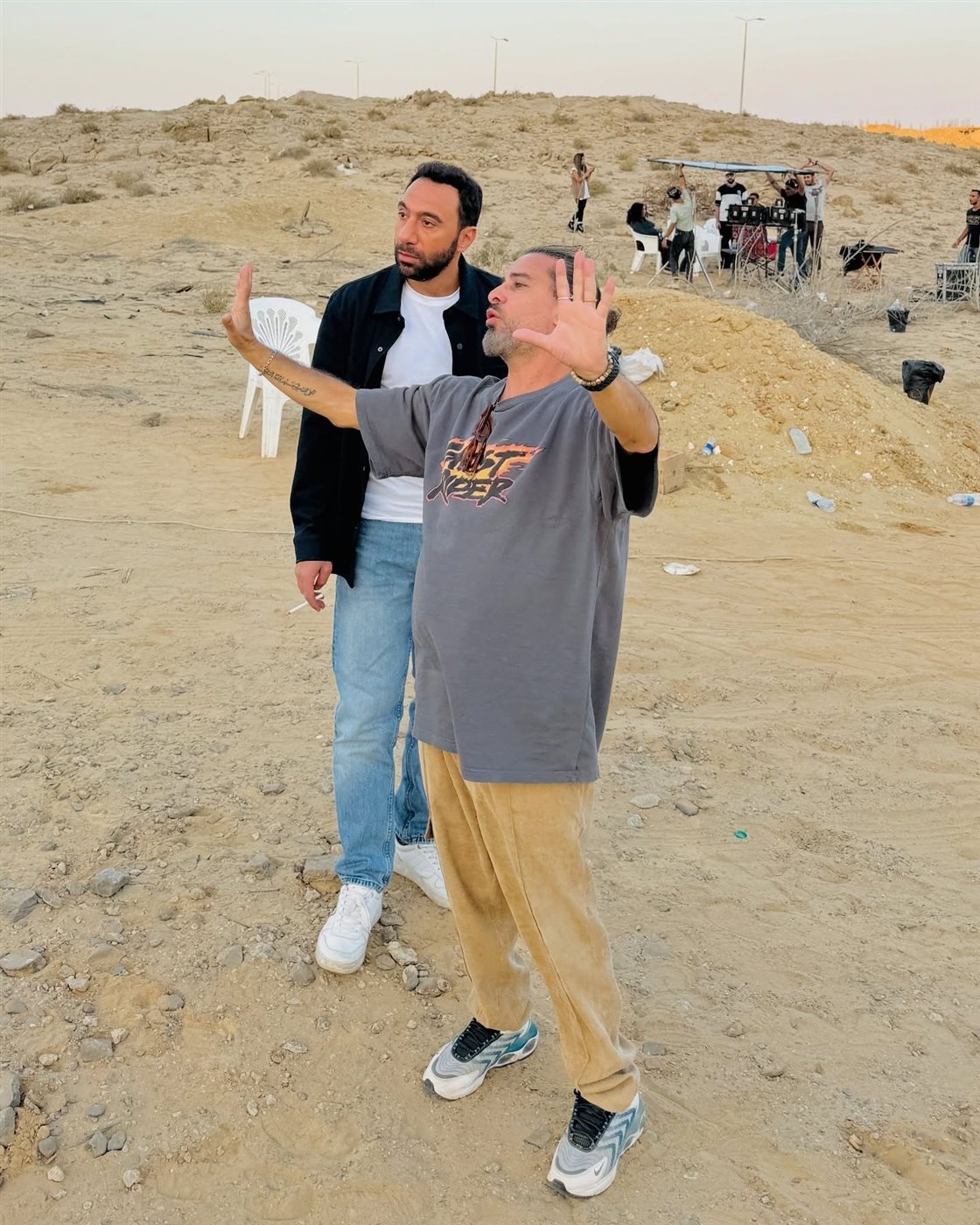 محمد سلام والمخرج هادي الباجوري