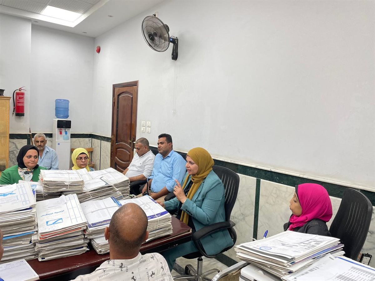 رئيس مركز ابشواى تتفقد أعمال المركز التكنولوجي ومستوي الأداء بملف التصالح