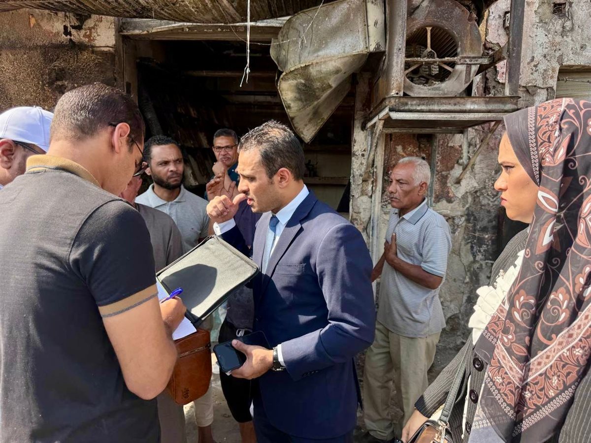 جانب من معاينة النيابة 