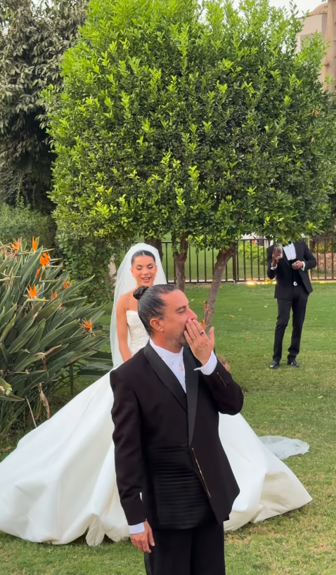 الصور الأولى من حفل زفاف المخرج هادي الباجوري