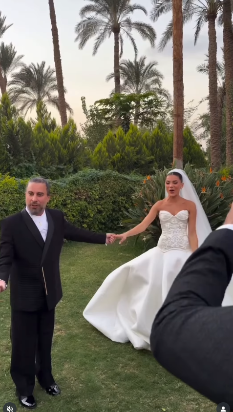 هادي الباجوري وهايدي خالد يحتفلان بزواجهما