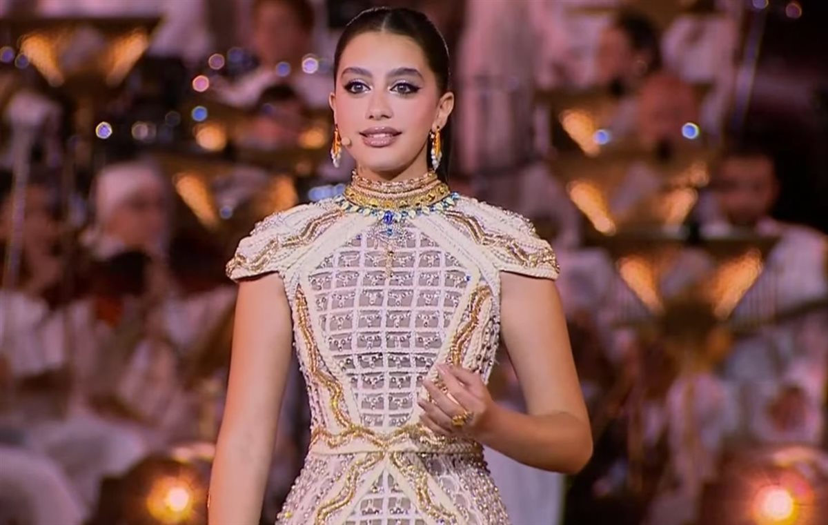 ياسمينا العبد في حفل افتتاح المتحف المصري الكبير