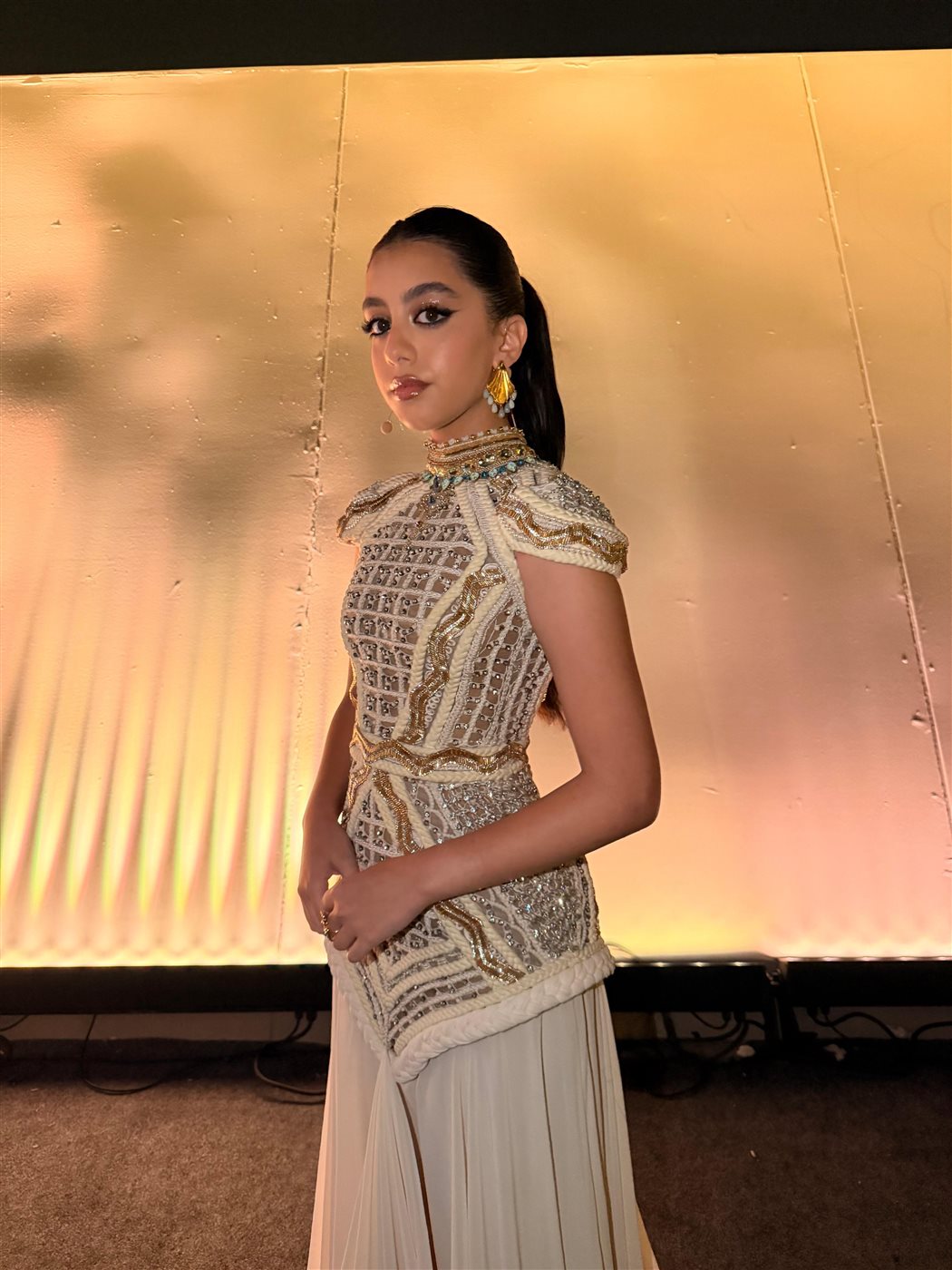 ياسمينا العبد في حفل افتتاح المتحف المصري الكبير