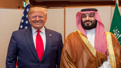 <strong>ولي العهد السعود والرئيس الأمريكي</strong>