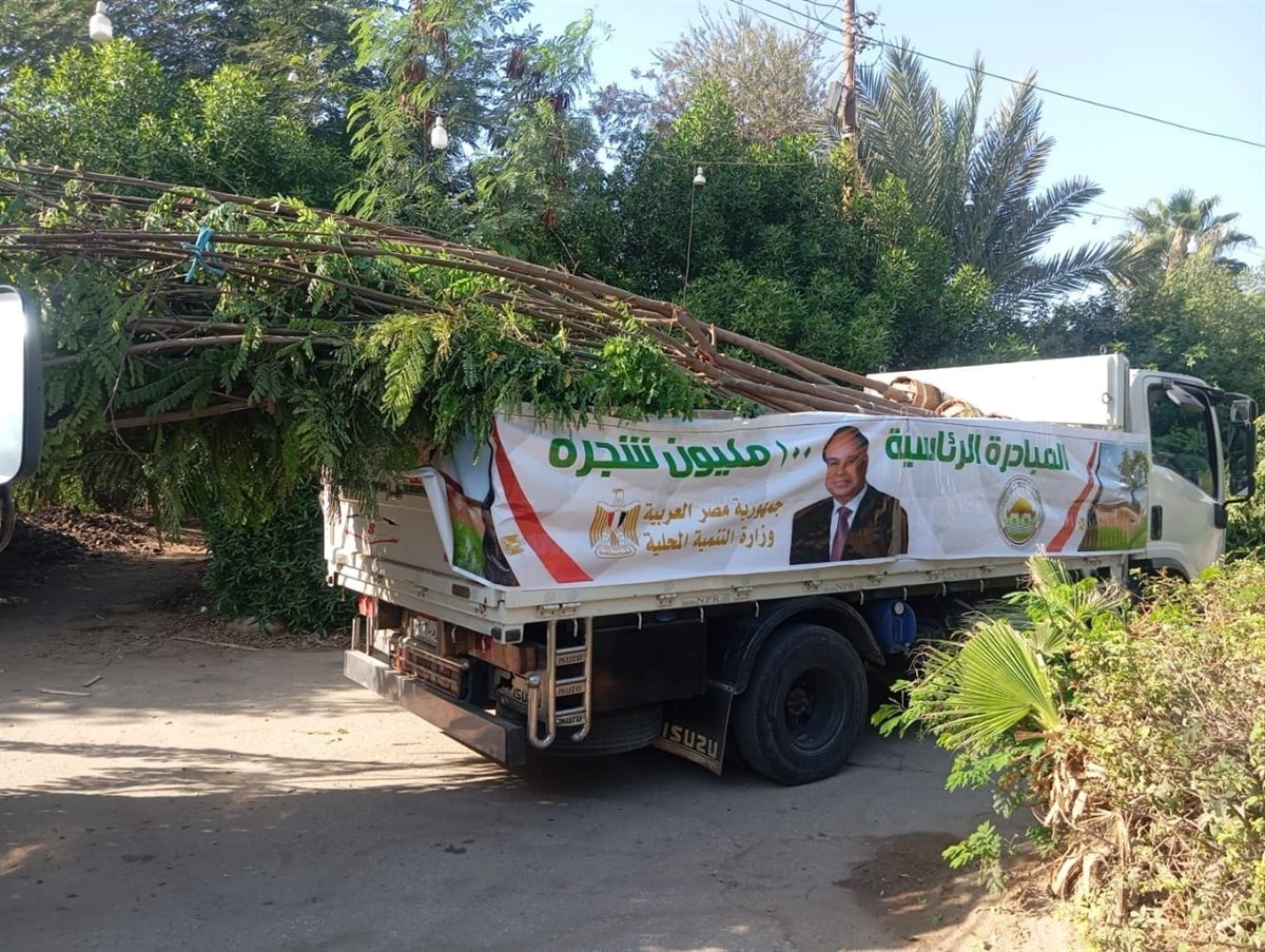 رئيس مركزابشواى تتابع أعمال غرس وزراعة الأشجار ضمن المبادرة الرئاسية 100 مليون شجرة