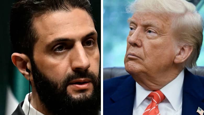 <strong>الرئيس السوري أحمد الشرع ونظيره الأمريكي</strong>