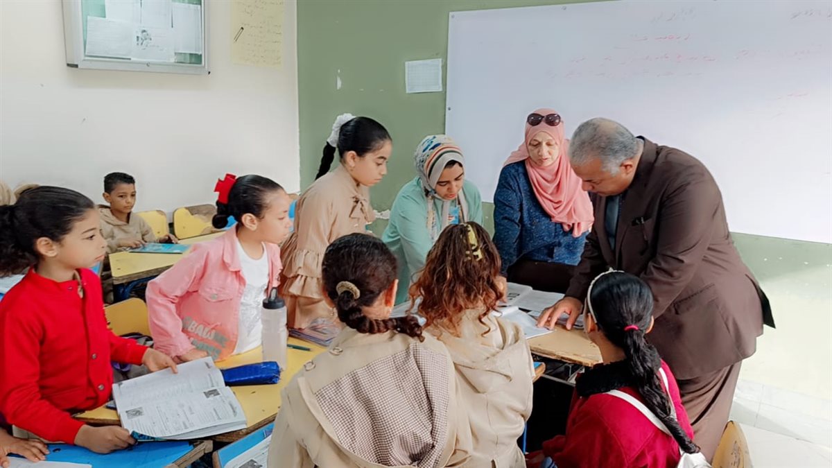قبيصي: بجولة بمدرسة منشأة البكري الإبتدائية بغرب الفيوم وتعليمات حاسمة لمدير المدرسة بانضباط العملية التعليمية