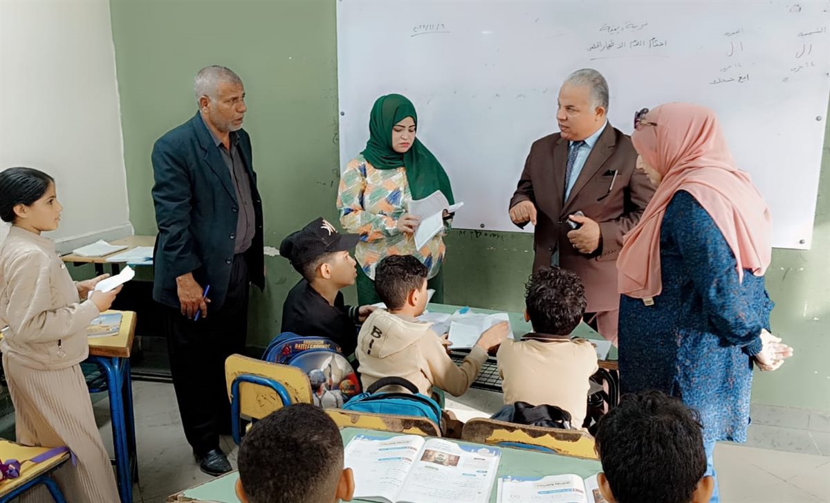 قبيصي: بجولة بمدرسة منشأة البكري الإبتدائية بغرب الفيوم وتعليمات حاسمة لمدير المدرسة بانضباط العملية التعليمية