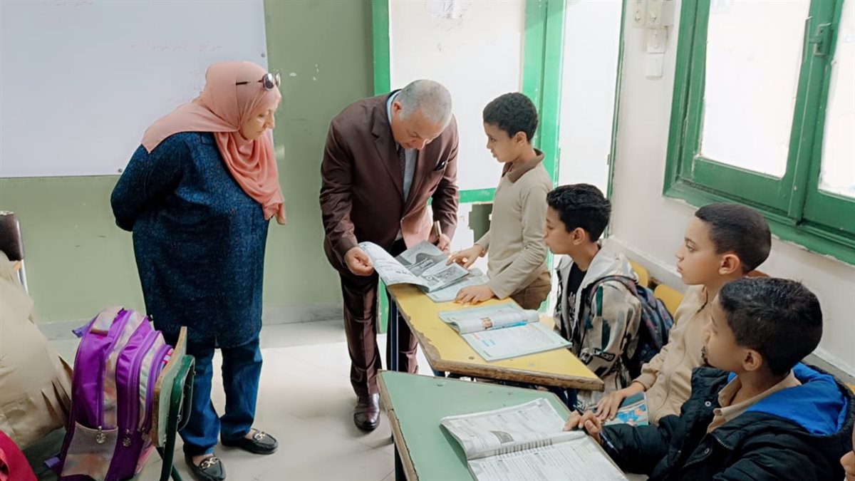 قبيصي: بجولة بمدرسة منشأة البكري الإبتدائية بغرب الفيوم وتعليمات حاسمة لمدير المدرسة بانضباط العملية التعليمية