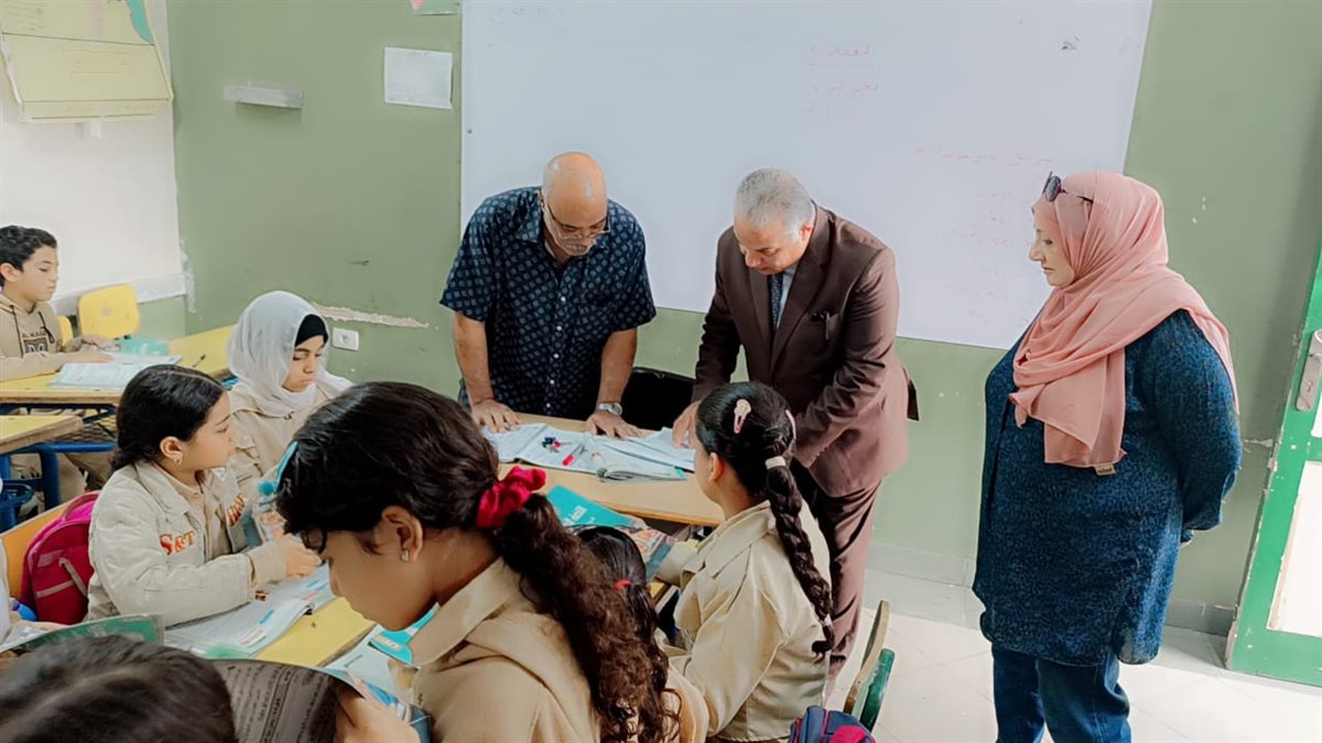 قبيصي: بجولة بمدرسة منشأة البكري الإبتدائية بغرب الفيوم وتعليمات حاسمة لمدير المدرسة بانضباط العملية التعليمية