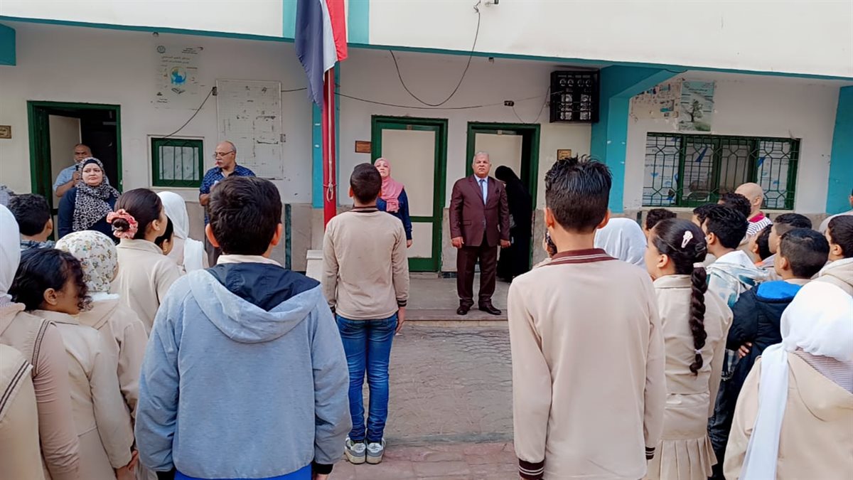قبيصي: بجولة بمدرسة منشأة البكري الإبتدائية بغرب الفيوم وتعليمات حاسمة لمدير المدرسة بانضباط العملية التعليمية