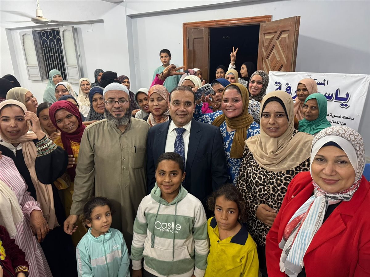 استقبال حافل للمستشار ياسر عرفة في الحاجر