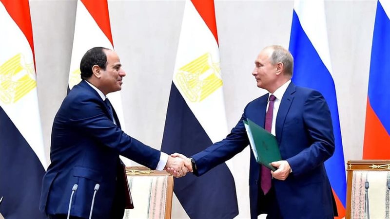 الرئيس السيسي ونظيرة الروسي