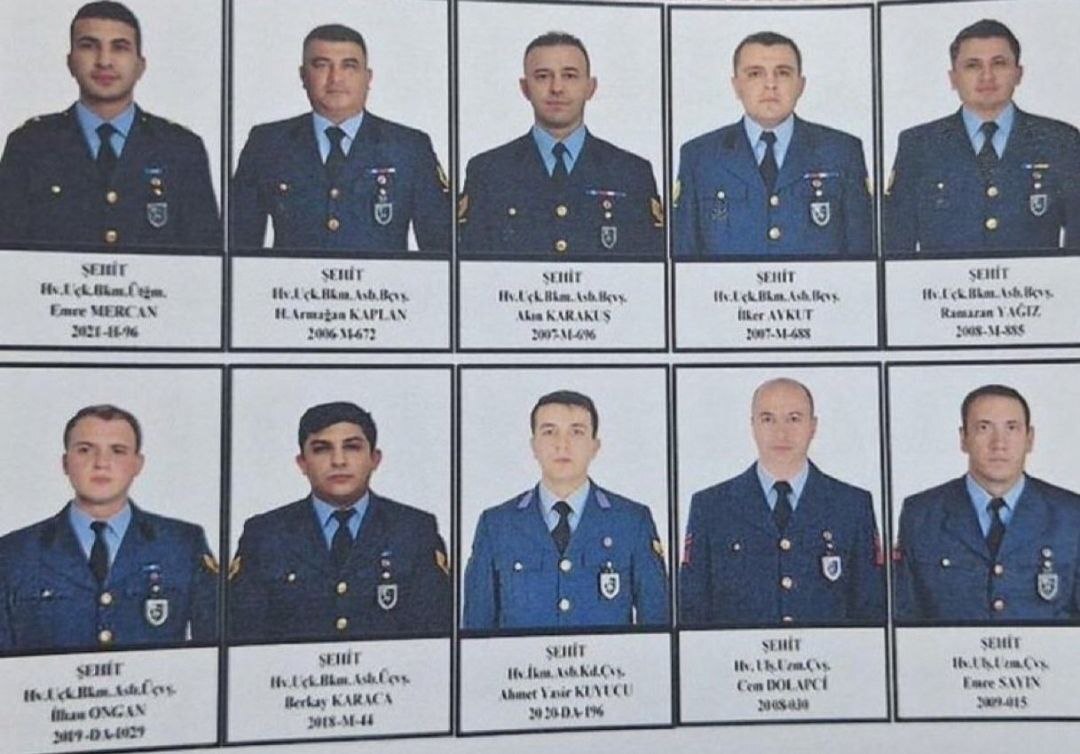 <strong>صور لضحايا الطائرة العسكرية التركية</strong>