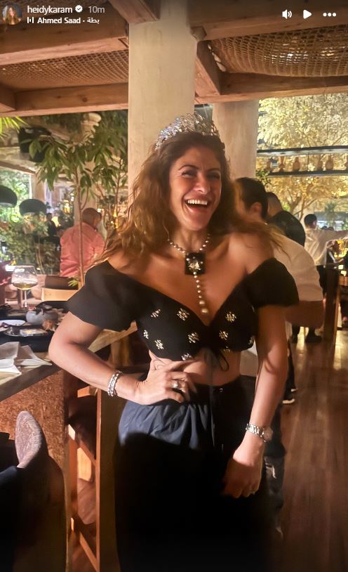 أول تعليق من هيدي كرم بعد زواج مي عز الدين من صديقها السابق