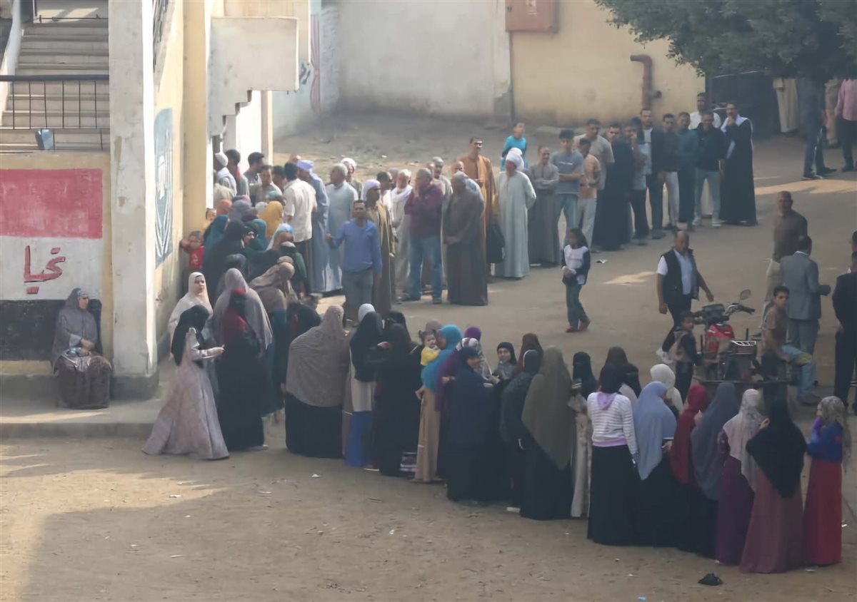 دوائر جنوب الجيزة شهدت إقبالا كبيرا 