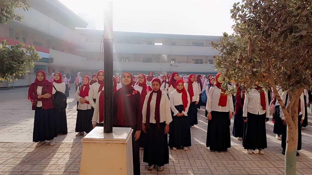 قبيصي يتابع انضباط الدراسة بمدرسة الفنية بنات ويتابع مدرسة أبو بكر الصديق الابتدائية