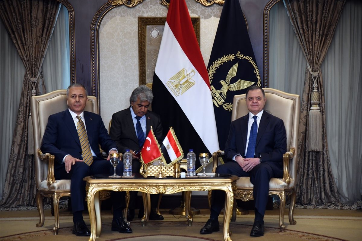 إستقبال اللواء محمود توفيق وزير الداخلية نظيره التركى 