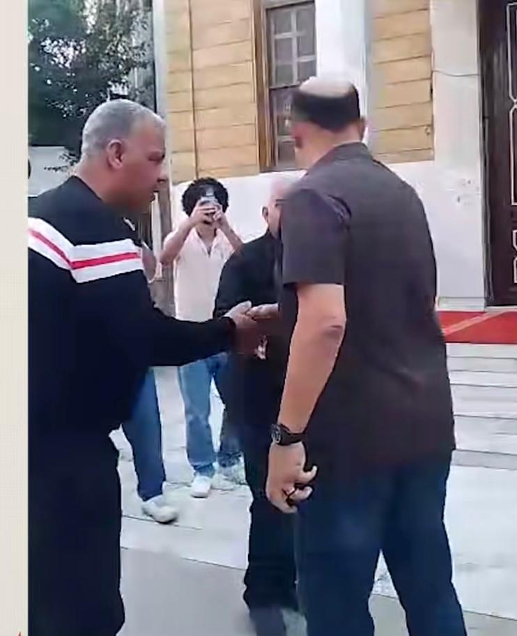 كابتن أحمد سليمان من عزاء محمد صبري