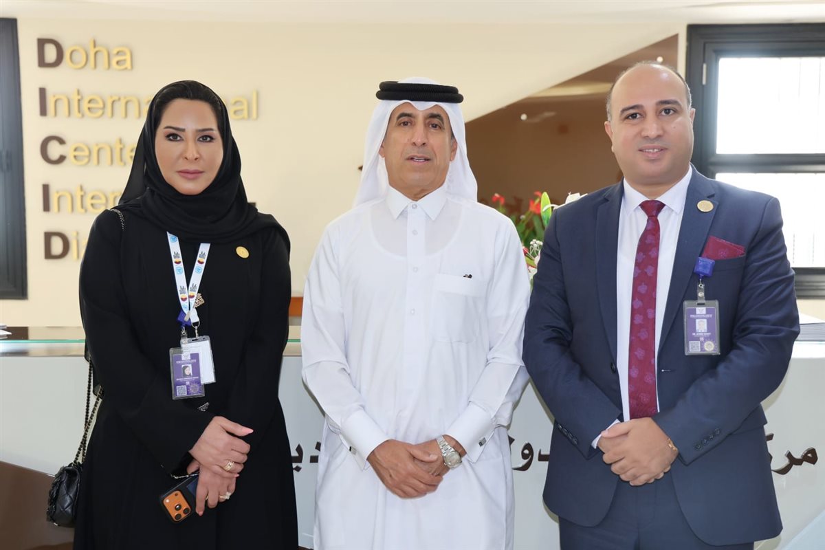 اجتماع المركز العربي الأوروبي مع مركز الدوحة الدولي لحوار الأديان