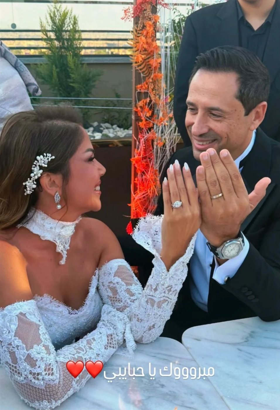 الإعلامي أحمد سالم يحتفل بزفافه على رشا بدوري بحضور الإعلاميين والفنانين