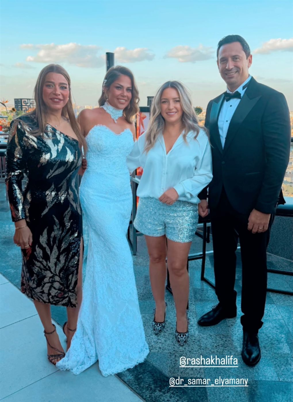 الإعلامي أحمد سالم يحتفل بزفافه على رشا بدوري بحضور الإعلاميين والفنانين