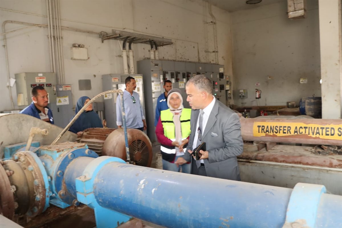 رئيس مياه الفيوم محطة معالجة الصرف الصحي بقحافة طاقتها الأنتاجية 120 ألف متر مكعب يوميًا