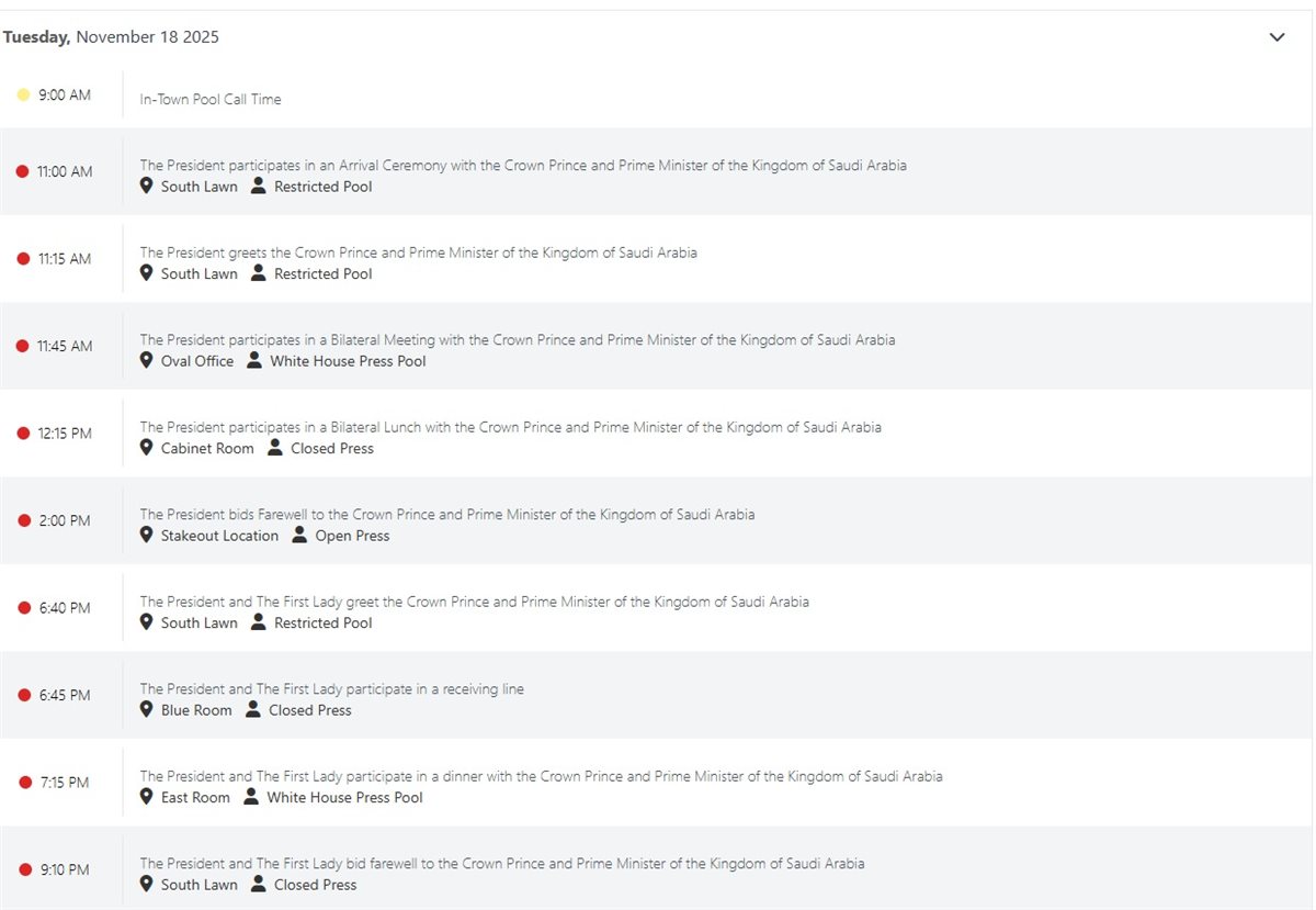 <strong>لقاء ترامب وبن سلمان</strong>