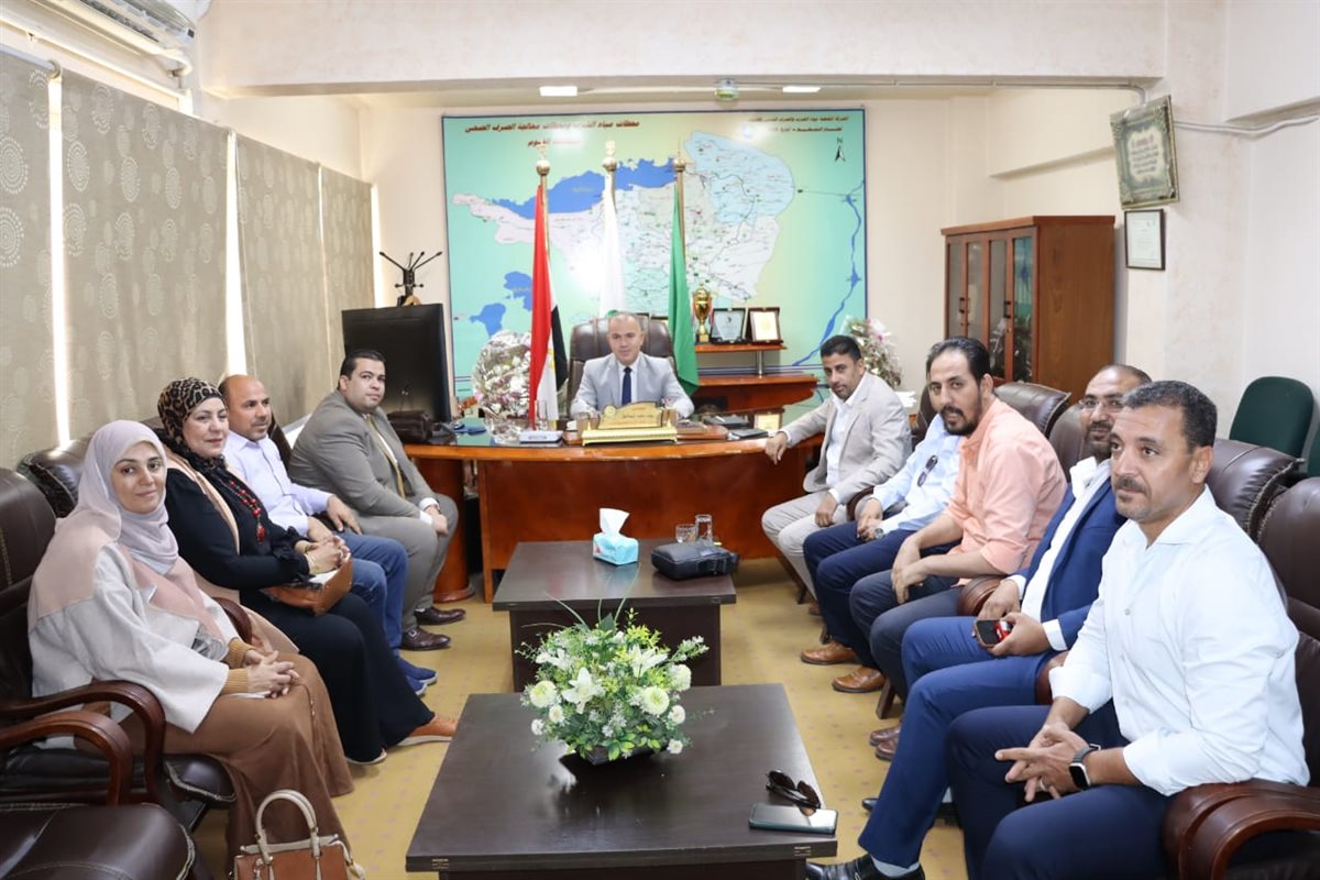 مياه الفيوم: اجتماع تعارفي بين رئيس الشركة ورئيس اللجنة النقابية للعاملين بالشركة