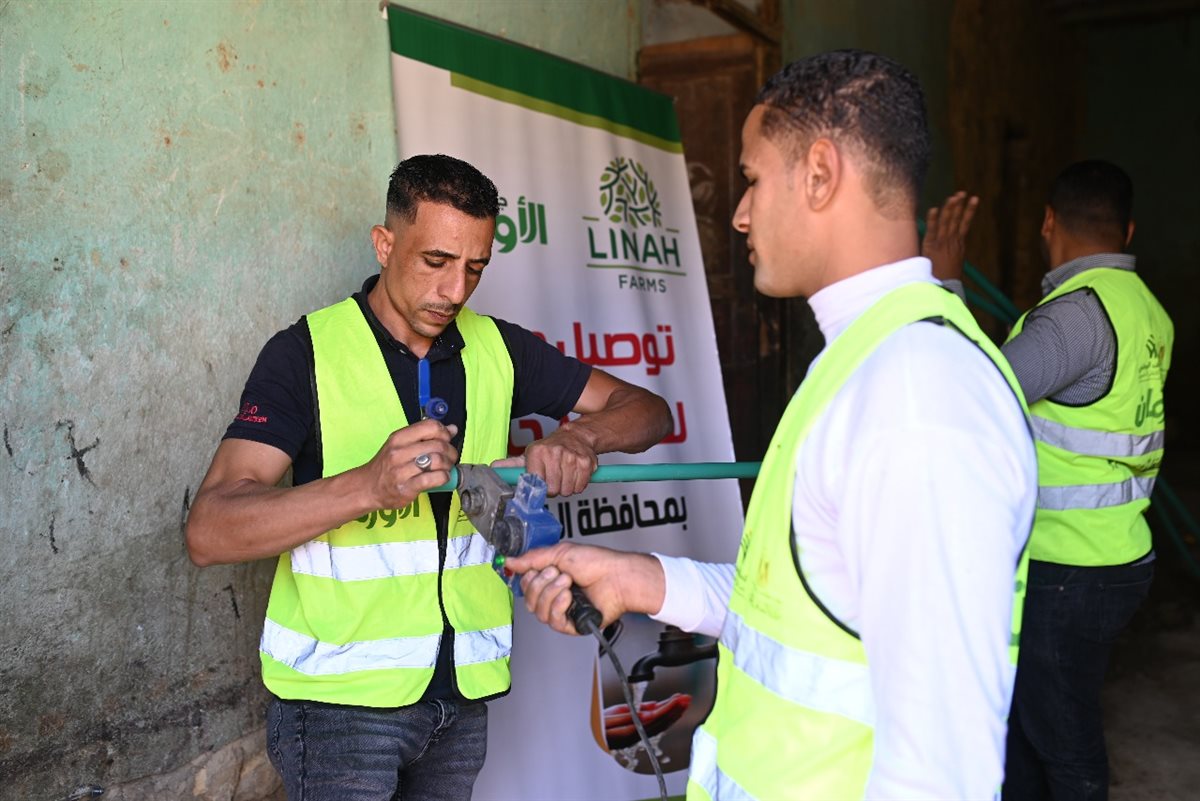 تركيب 537 وصلة مياه مجانية للأسر الاولى بالرعاية خلال شهر نوفمبر