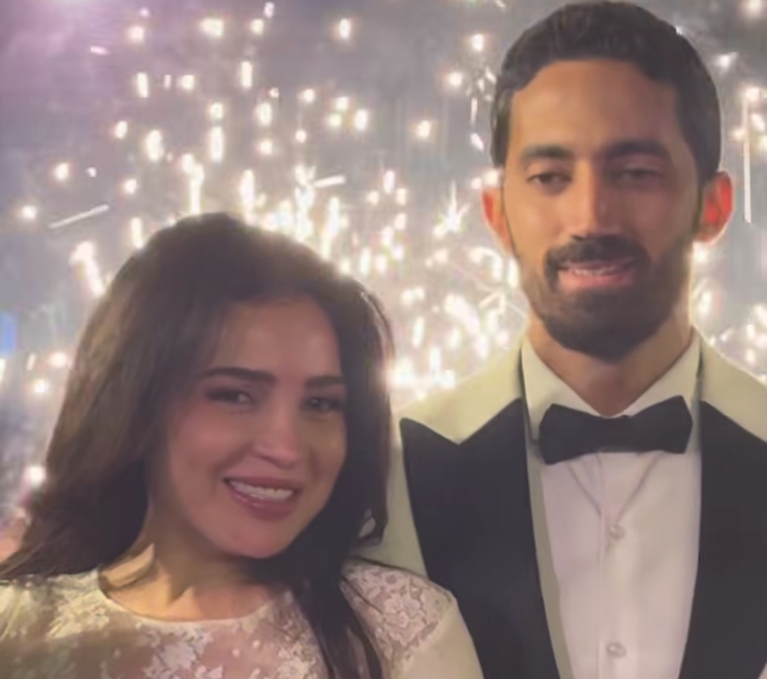 مي عز الدين وزوجها أحمد تيمور 