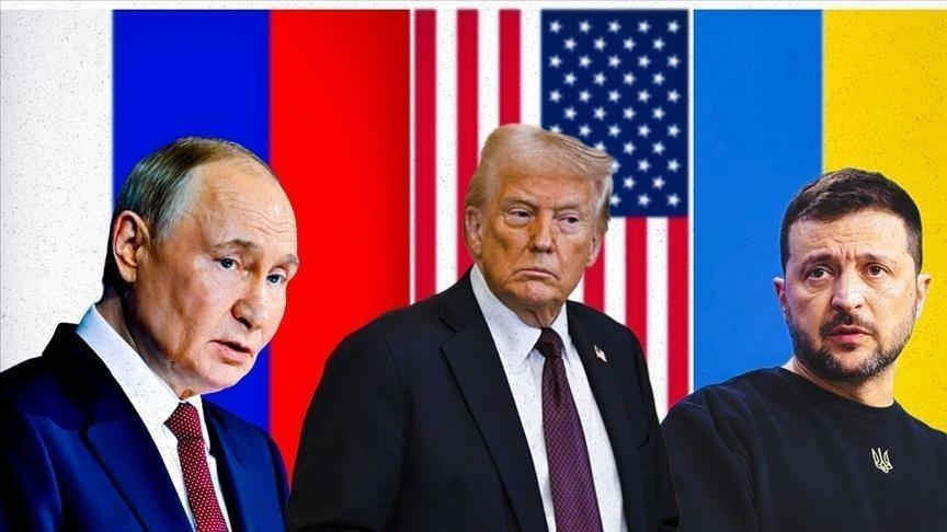 <strong>زيلينسكي وترامب وبوتين</strong>