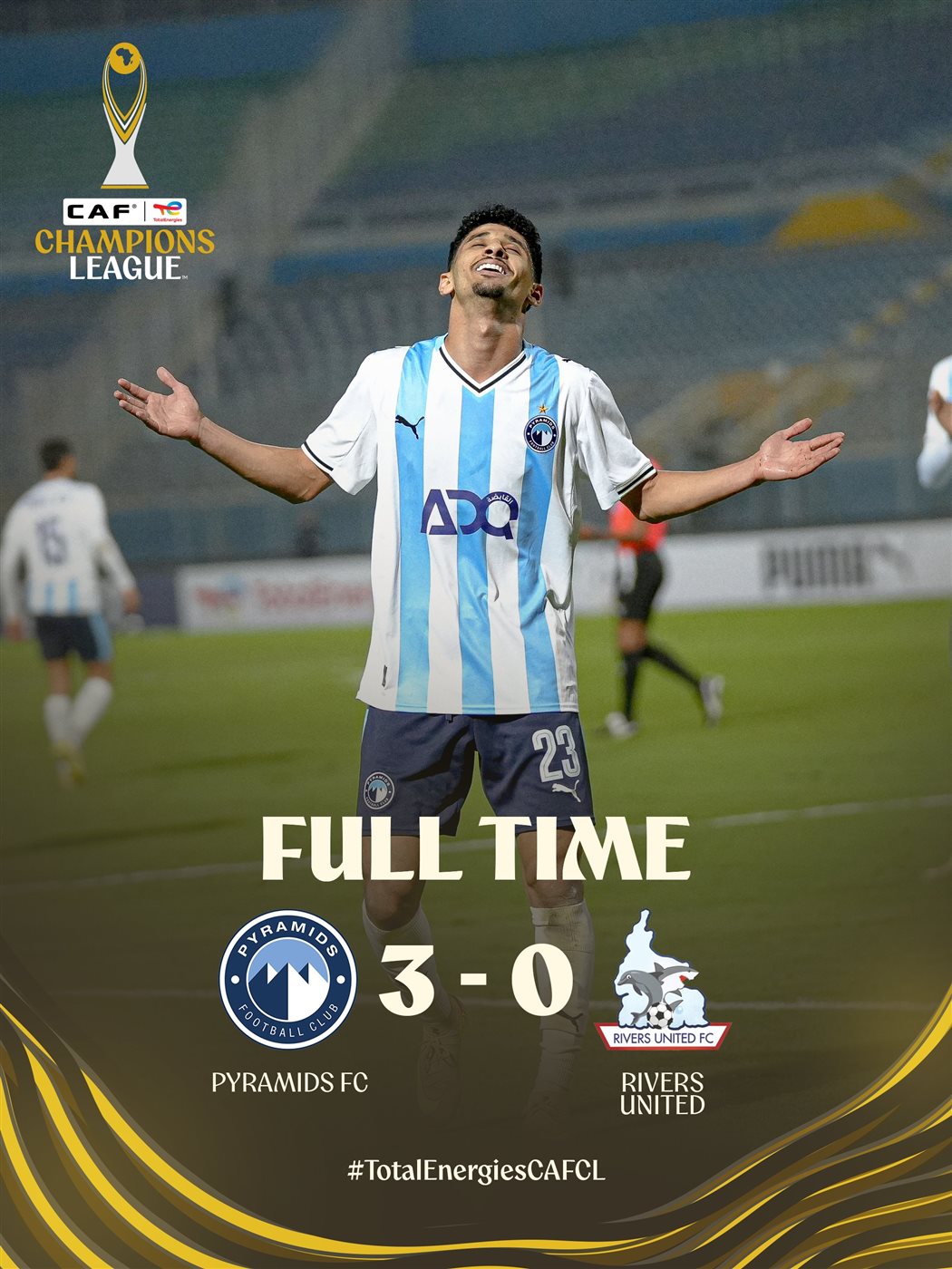 ملخص وأهداف مباراة بيراميدز وريفرز يونايتد