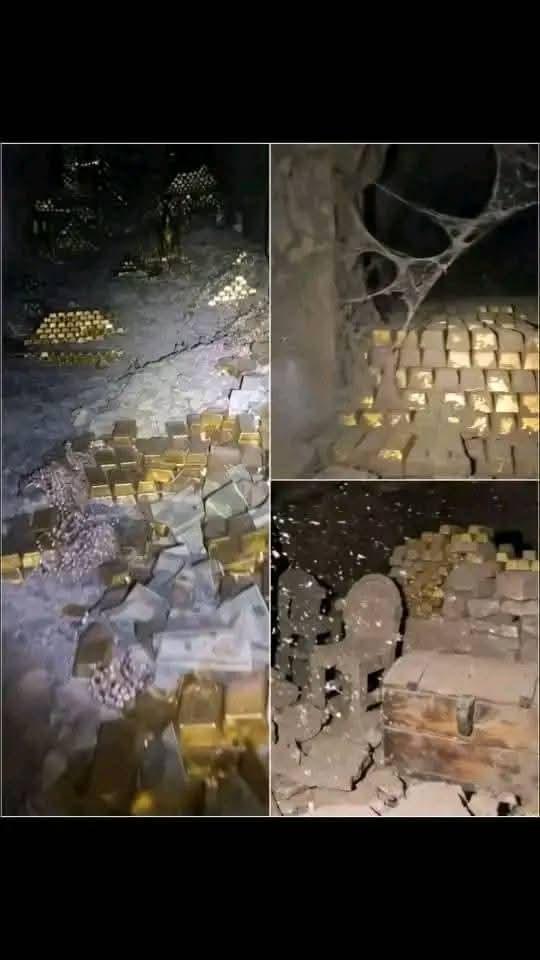 <strong>اكتشاف مغارة ذهب بريف درعا السورية</strong>