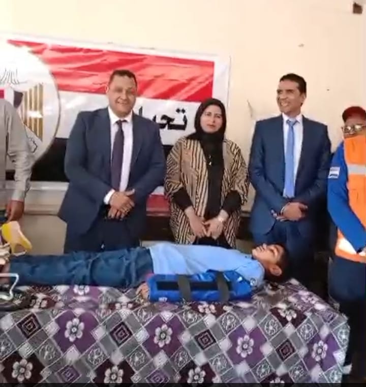 تعليم الفيوم ينظم تدريب الإسعافات الأولية لطلاب مدرسة الفيوم الميكانيكية  